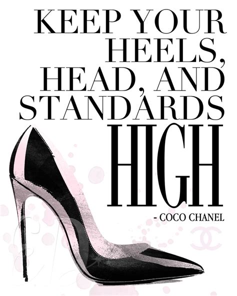 coco chanel citáty|coco chanel quotes high heels.